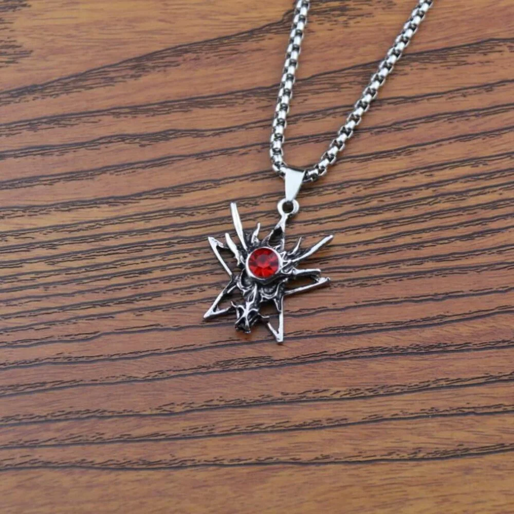 Animal Zodiac Dragon ruby Pendant Necklace for Men, BL55590008